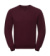 Mikina Authentic Melange Sweat - Russel, farba - burgundy melange, veľkosť - XS