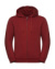 Pánska mikina Authentic Melange Zipped Hood Sweat - Russel, farba - brick red melange, veľkosť - XS