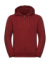 Pánska mikina Authentic Melange Zipped Hood Sweat - Russel, farba - brick red melange, veľkosť - S