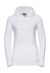 Dámska mikina s kapucňou Authentic  - Russel, farba - white, veľkosť - S