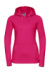Dámska mikina s kapucňou Authentic  - Russel, farba - fuchsia, veľkosť - XL