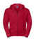 Mikina Authentic na zips s kapucňou - Russel, farba - classic red, veľkosť - XL