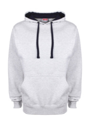 Kontrastná mikina s kapucňou