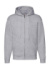 Mikina na zips s kapucňou Premium - FOM, farba - heather grey, veľkosť - 3XL