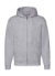 Mikina na zips s kapucňou Premium - FOM, farba - heather grey, veľkosť - 4XL
