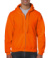 Mikina s kapucňou na zips - Gildan, farba - s orange, veľkosť - 3XL