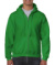 Mikina s kapucňou na zips - Gildan, farba - irish green, veľkosť - 3XL