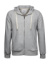 Mikina na zips s kapucňou Urban - Tee Jays, farba - heather grey, veľkosť - XL