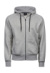 Mikina na Zips s Kapucňou - Tee Jays, farba - heather grey, veľkosť - XL