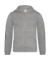 Detská mikina s kapucňou Hooded Full Zip/kids - B&C, farba - heather grey, veľkosť - 3/4 (98/104)