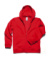Detská mikina s kapucňou Hooded Full Zip/kids - B&C, farba - red, veľkosť - 3/4 (98/104)