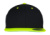 Dvojfarebná klasická šiltovka Snapback  - Classics, farba - black/neon yellow, veľkosť - One Size