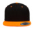 Dvojfarebná klasická šiltovka Snapback  - Classics, farba - black/neon orange, veľkosť - One Size