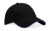 Šiltovka Ultimate 5 Panel so šiltom Sandwich - Beechfield, farba - black/bright royal, veľkosť - One Size
