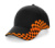 Šiltovka Grand Prix - Beechfield, farba - black/orange, veľkosť - One Size