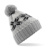 Čiapka Fair Isle Snowstar® - Beechfield, farba - light grey/black/off white, veľkosť - One Size
