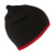 Pletená čiapka - Result, farba - black/red, veľkosť - One Size