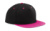 5-panelová kontrastná šiltovka Snapback - Beechfield, farba - black/fuchsia, veľkosť - One Size