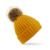 Čiapka Chunky s odnímateľným brmbolcom - Beechfield, farba - mustard, veľkosť - One Size