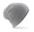 Bavlnená čiapka Hemsedal Slouch Beanie - Beechfield, farba - heather grey, veľkosť - One Size