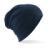 Bavlnená čiapka Hemsedal Slouch Beanie - Beechfield, farba - french navy, veľkosť - One Size