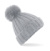 Čiapka s brmbolcom Chunky Beanie - Beechfield, farba - light grey, veľkosť - One Size