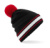 Čiapka Stadium Beanie - Beechfield, farba - black/classic red/white, veľkosť - One Size