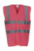 Bezpečnostná vesta s reflexnými popruhmi - Yoko, farba - pink, veľkosť - S