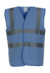 Bezpečnostná vesta s reflexnými popruhmi - Yoko, farba - sky blue, veľkosť - XL