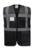 Reflexná vesta Fluo EXEC - Yoko, farba - čierna, veľkosť - S