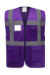 Reflexná vesta Fluo EXEC - Yoko, farba - purple, veľkosť - L