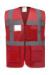 Reflexná vesta Fluo EXEC - Yoko, farba - red, veľkosť - S