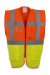 Reflexná vesta Fluo EXEC - Yoko, farba - fluo orange/fluo yellow, veľkosť - S