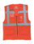 Reflexná pridušná sieťovaná vesta Fluo Executive - Yoko, farba - fluo orange, veľkosť - S