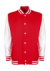 Univerzitná bunda - FDM, farba - fire red/white, veľkosť - S