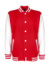 Detská univerzitná bunda - FDM, farba - fire red/white, veľkosť - 5-6 (116)