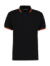 Polokošeľa Pique - Kustom Kit, farba - black/orange, veľkosť - S