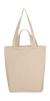 Taška Gusset s krátkymi aj dlhými rukoväťami - SG - Bags, farba - natural, veľkosť - One Size