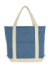 Canvas Denim Shopper - SG - Bags, farba - dark blue stonewash/natural, veľkosť - One Size