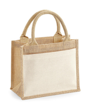 Darčeková jutová taška s bavlneným vreckom - Westford Mill