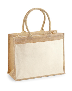 Nákupná jutová taška s bavlneným vreckom - Westford Mill