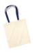Taška Bag for Life - Contrast Handles - Westford Mill, farba - natural/french navy, veľkosť - One Size
