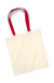 Taška Bag for Life - Contrast Handles - Westford Mill, farba - natural/classic red, veľkosť - One Size