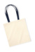 Organická nákupná taška EarthAware™ - Westford Mill, farba - natural/french navy, veľkosť - One Size