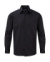 Pánska košeľa Oxford s dlhými rukávmi - Russel, farba - čierna, veľkosť - S