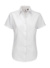 Dámska košeľa Oxford s kratkými rukávmi - B&C, farba - white, veľkosť - XS
