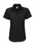 Dámska košeľa Oxford s kratkými rukávmi - B&C, farba - čierna, veľkosť - 5XL