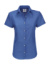 Dámska košeľa Oxford s kratkými rukávmi - B&C, farba - blue chip, veľkosť - 5XL
