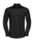 Pánska košeľa s dlhými rukávmi - Russel, farba - čierna, veľkosť - S