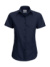Dámska popelínová košeľa Smart SSL/women - B&C, farba - navy, veľkosť - XS